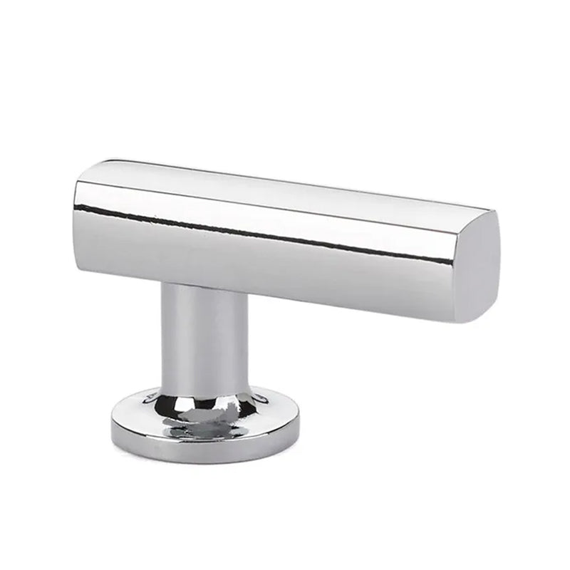 Urban Modern Cabinet Finger Pull - Cabinet Mount - 2" Brass/Polished Chrome