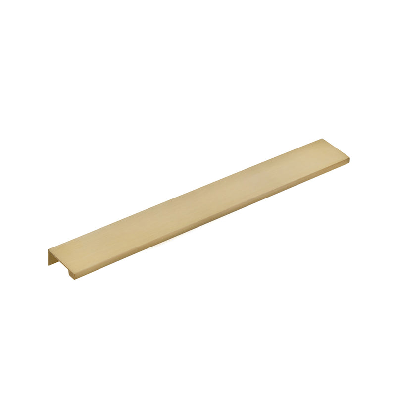 Modern Edge Cabinet Pull Handle - Cabinet Mount - 12" Brass/Satin Brass
