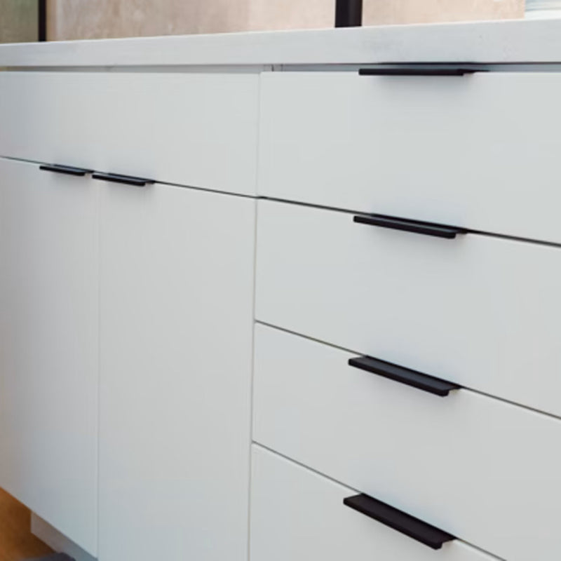 Modern Edge Cabinet Pull Handle - Cabinet Mount - 6" Brass/Satin Nickel