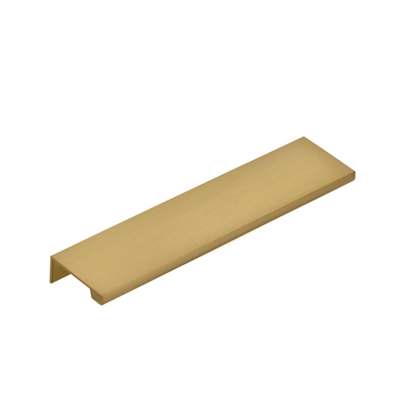 Modern Edge Cabinet Pull Handle - Cabinet Mount - 6" Brass/Satin Brass