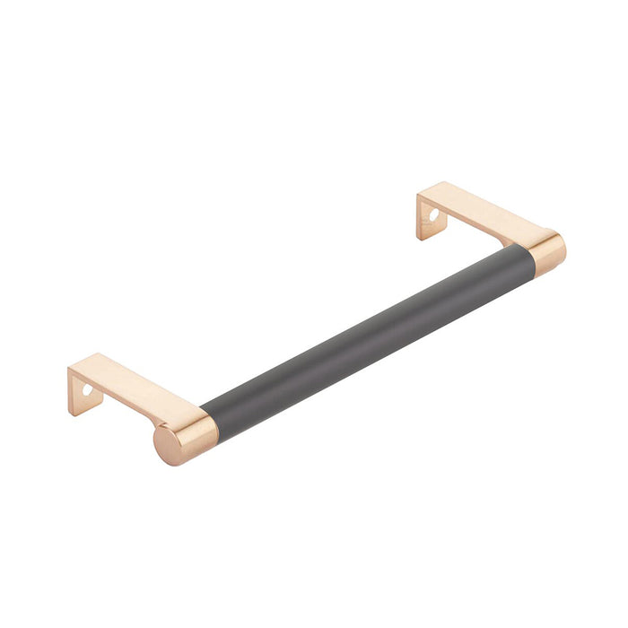 Select Stem Round Smooth Edge Cabinet Pull Handle - Cabinet Mount - 7" Brass/Satin Copper/Flat Black