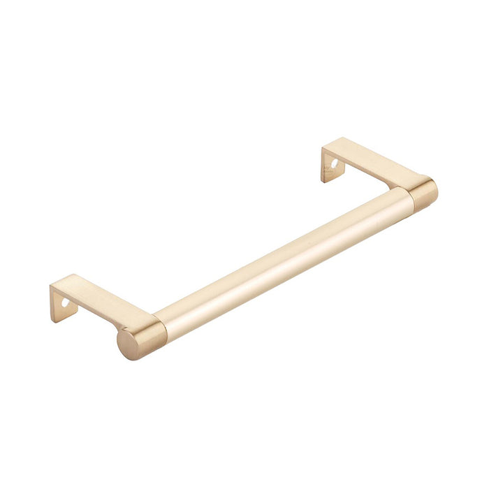 Select Stem Round Smooth Edge Cabinet Pull Handle - Cabinet Mount - 7" Brass/Satin Brass