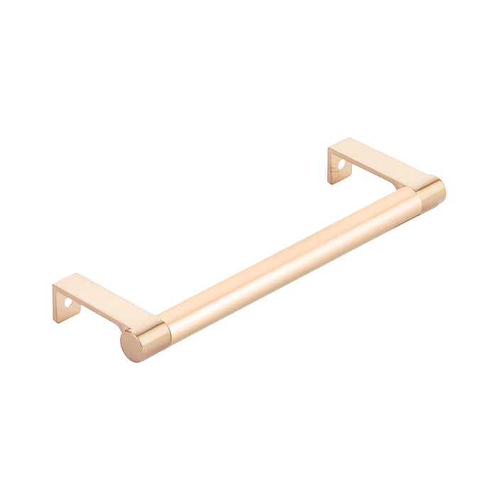 Select Stem Round Smooth Edge Cabinet Pull Handle - Cabinet Mount - 7" Brass/Satin Copper