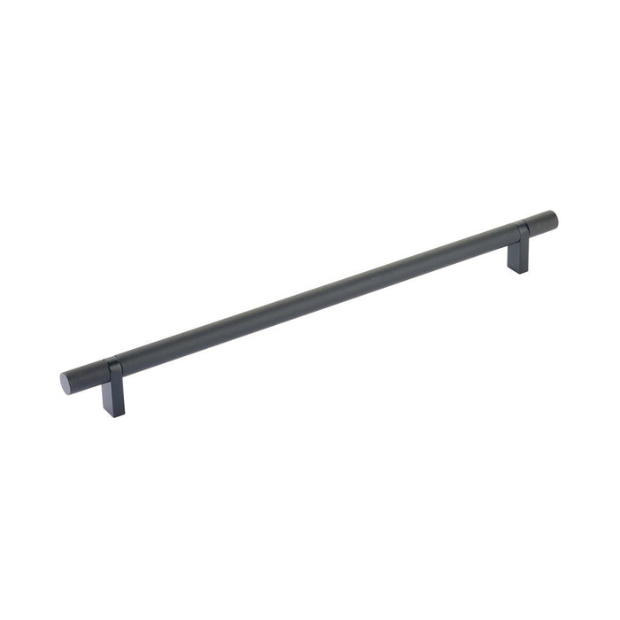 Select Stem Rectangular Bar Knurled Cabinet Pull Handle - Cabinet Mount - 12" Brass/Flat Black