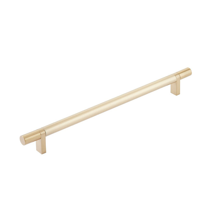 Select Stem Rectangular Bar Smooth Cabinet Pull Handle - Cabinet Mount - 10" Brass/Satin Brass