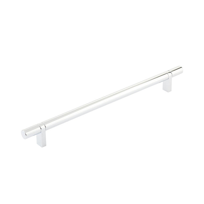 Select Stem Rectangular Bar Smooth Cabinet Pull Handle - Cabinet Mount - 10" Brass/Polished Chrome