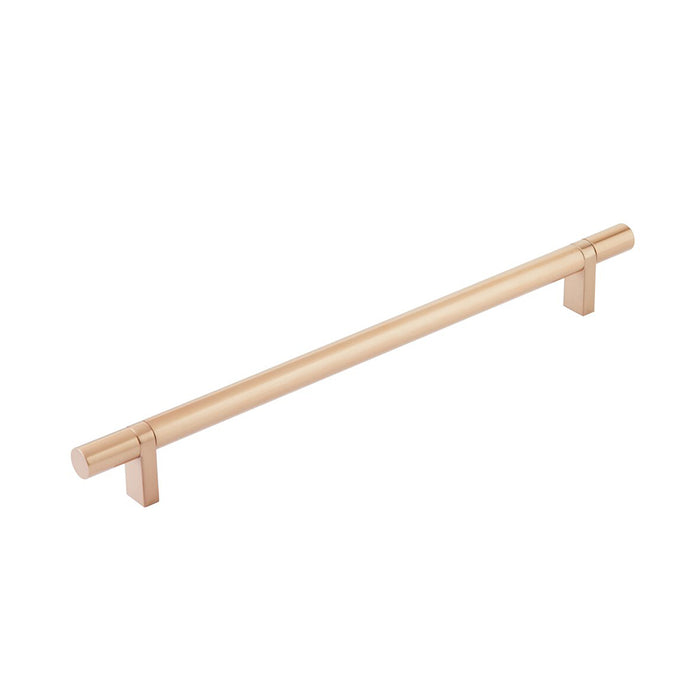 Select Stem Rectangular Bar Smooth Cabinet Pull Handle - Cabinet Mount - 10" Brass/Satin Copper