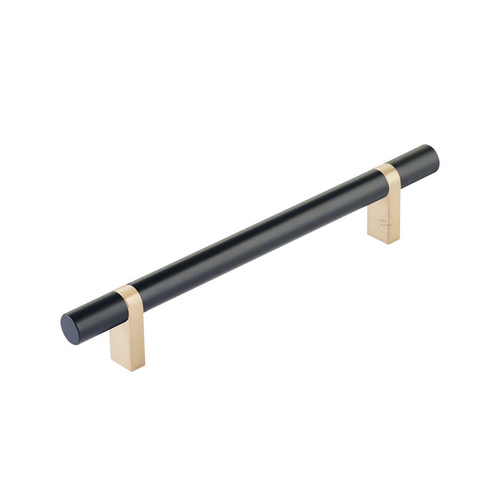 Select Stem Rectangular Bar Smooth Cabinet Pull Handle - Cabinet Mount - 6" Brass/Flat Black/Satin Brass