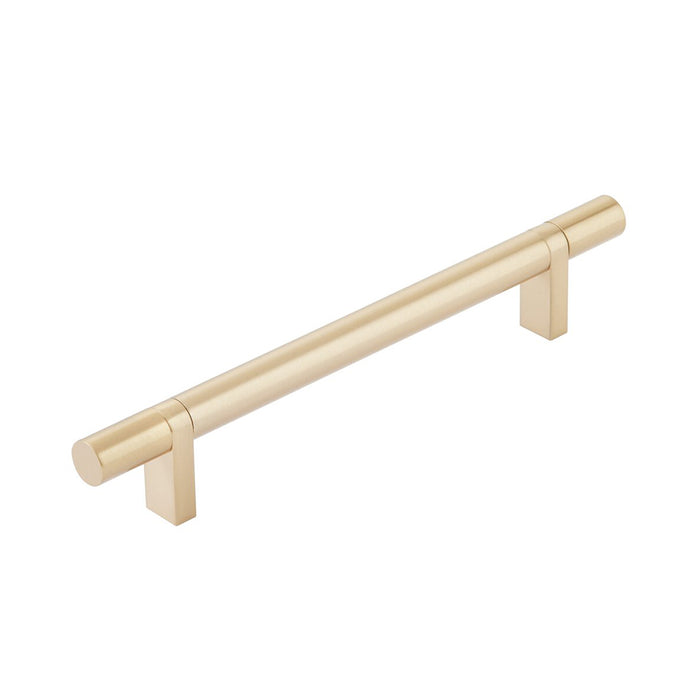 Select Stem Rectangular Bar Smooth Cabinet Pull Handle - Cabinet Mount - 6" Brass/Satin Brass