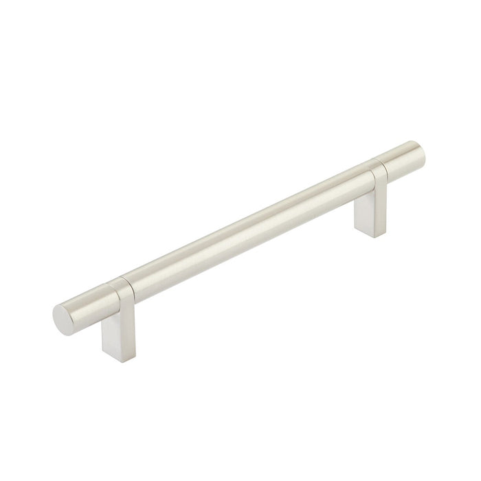 Select Stem Rectangular Bar Smooth Cabinet Pull Handle - Cabinet Mount - 6" Brass/Satin Nickel