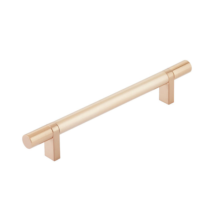 Select Stem Rectangular Bar Smooth Cabinet Pull Handle - Cabinet Mount - 6" Brass/Satin Copper