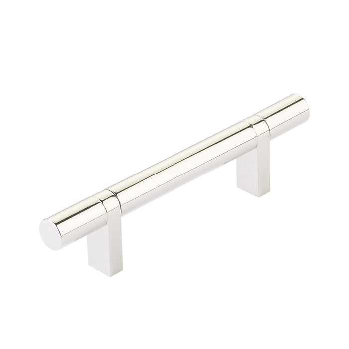 Select Stem Rectangular Bar Smooth Cabinet Pull Handle - Cabinet Mount - 3" Brass/Polished Nickel