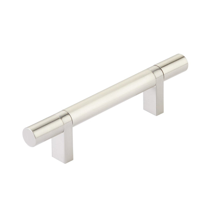 Select Stem Rectangular Bar Smooth Cabinet Pull Handle - Cabinet Mount - 3" Brass/Satin Nickel