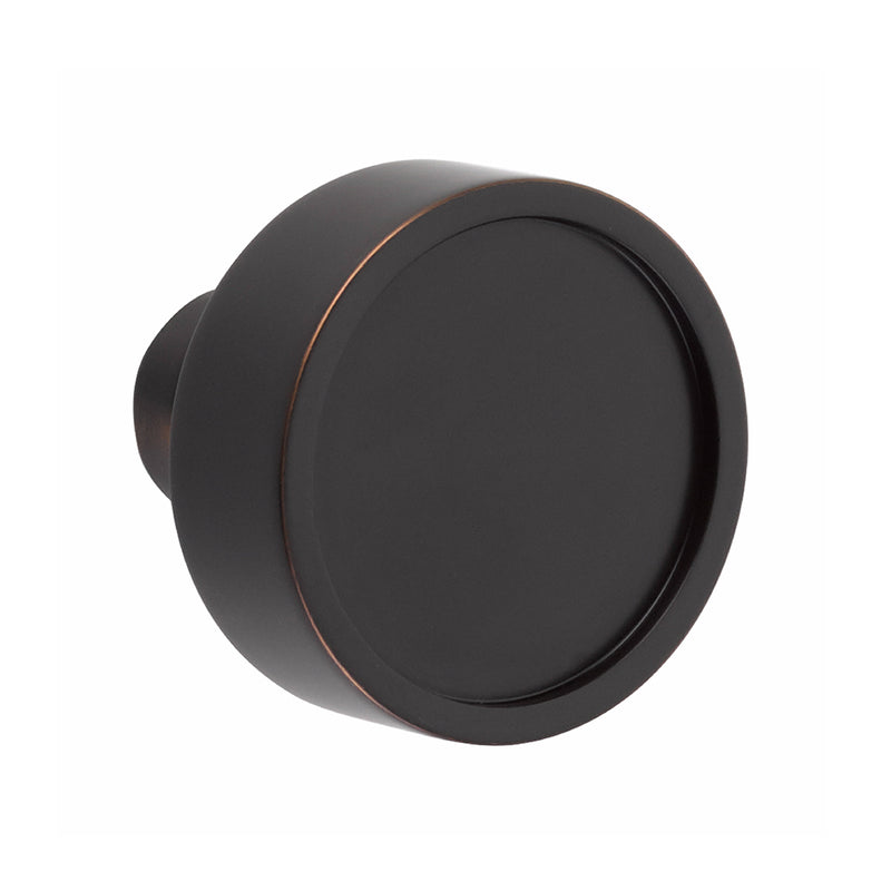 Hercules Knurled Full Length Mortise Conical Knurled Right Single Cylinder Door Entrance Set - Door Mount - 18" Brass/Oil Rubbed Bronze