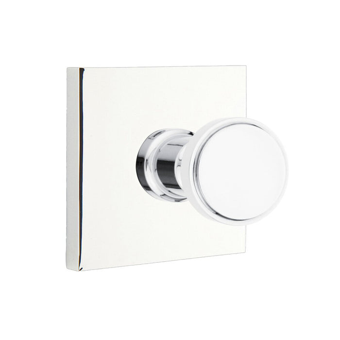 Transitional Square Single Hook - Wall Mount - 3" Brass/Polished Chrome