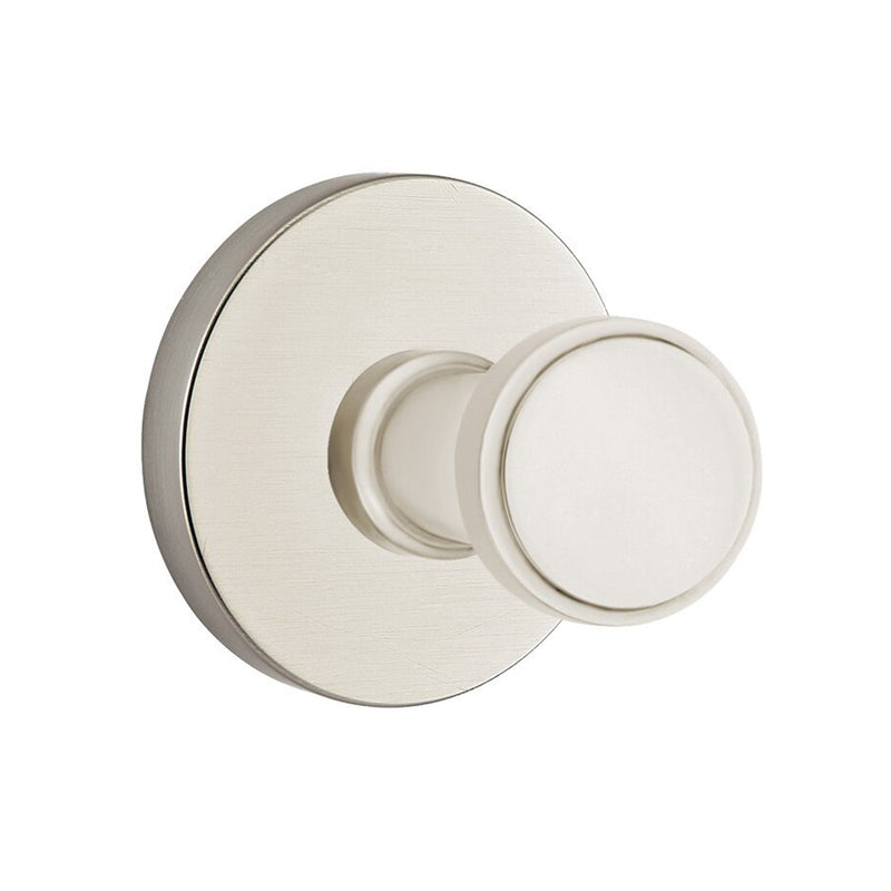 Transitional Disk Single Hook - Wall Mount - 3" Brass/Satin Nickel