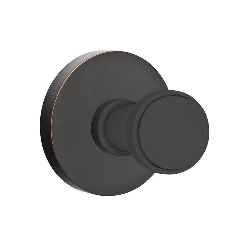 Transitional Disk Single Hook - Wall Mount - 3" Brass/Oil Rubbed Bronze