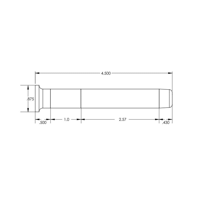 Extendable Baseboard Door Stop - Wall Mount - 4" Brass/Flat Black