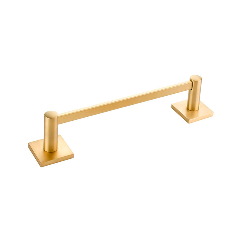Modern Square Towel Bar - Wall Mount - 30" Brass/Satin Brass