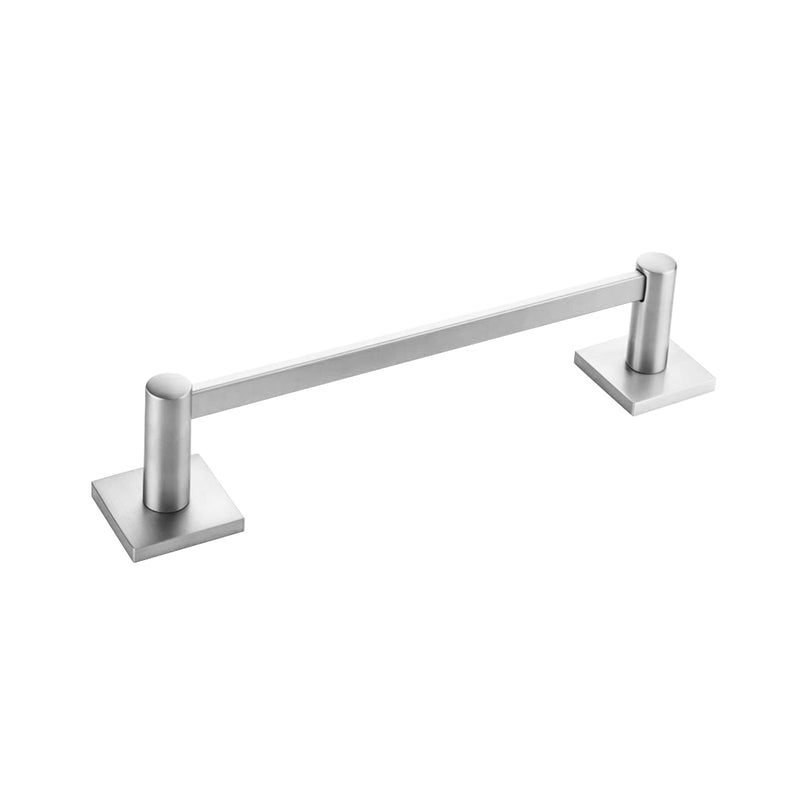 Modern Square Towel Bar - Wall Mount - 30" Brass/Polished Chrome