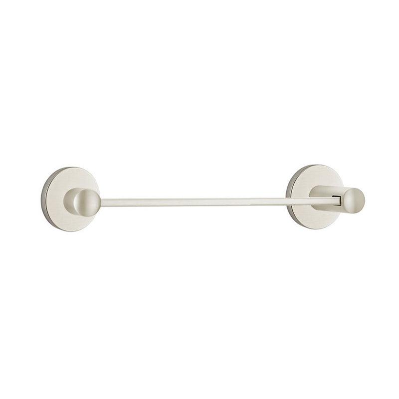 Modern Disk Towel Bar - Wall Mount - 24" Brass/Satin Nickel