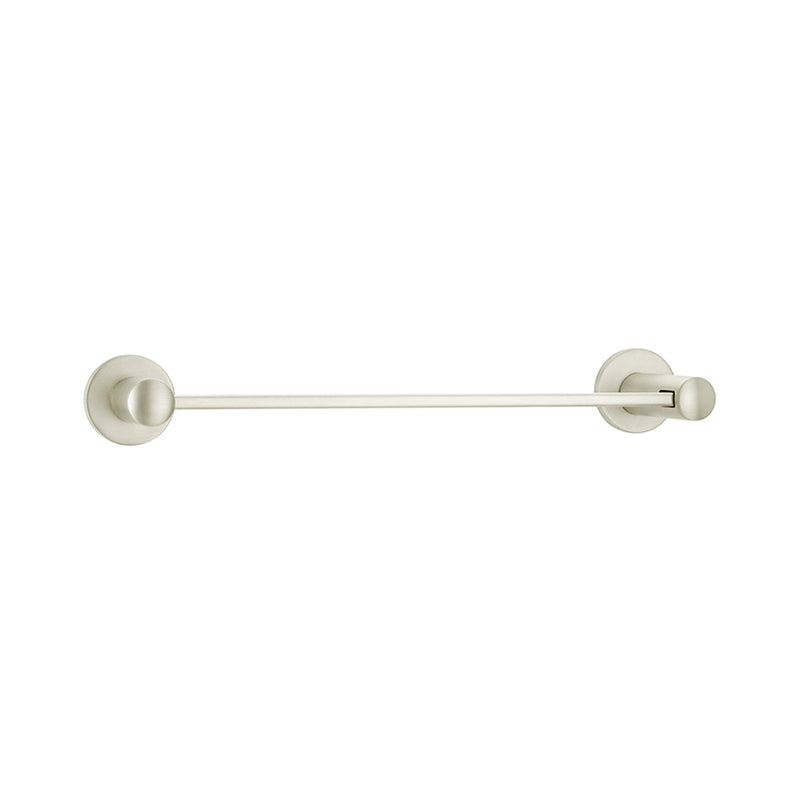 Modern Small Disc Towel Bar - Wall Mount - 12" Brass/Polished Nickel