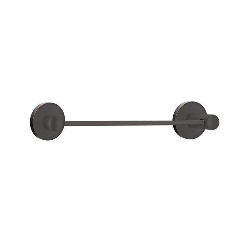 Modern Disk Towel Bar - Wall Mount - 12" Brass/Oil Rubbed Bronze
