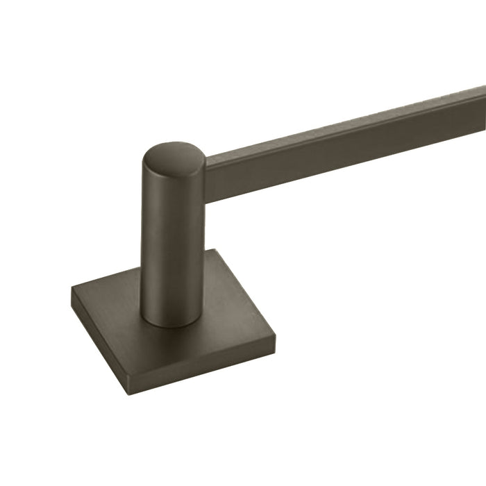 Modern Square Towel Bar - Wall Mount - 30" Brass/Oil Rubbed Bronze