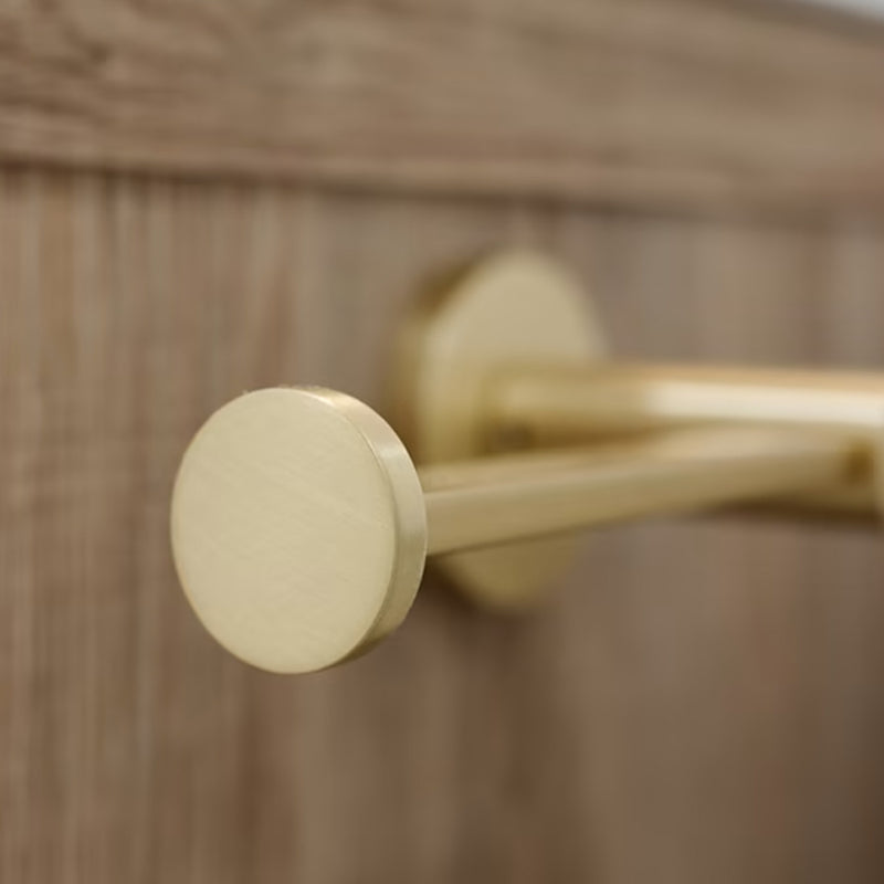 Modern Square Toilet Paper Holder - Wall Mount - 7" Brass/Satin Brass