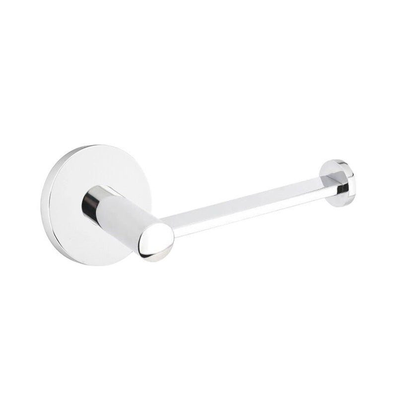 Modern Disk Toilet Paper Holder - Wall Mount - 7" Brass/Polished Chrome