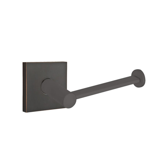 Modern Square Toilet Paper Holder - Wall Mount - 7" Brass/Oil Rubbed Bronze