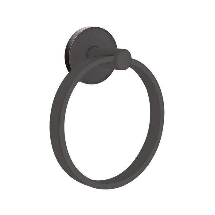 Modern Disk Towel Ring - Wall Mount - 6" Brass/Oil Rubbed Bronze