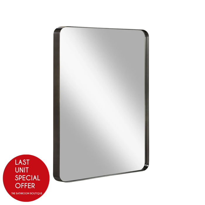 Reflections Frame Vanity Mirror - Wall Mount - 24" Stainless Steel/Matt Black - Last Unit Special Offer