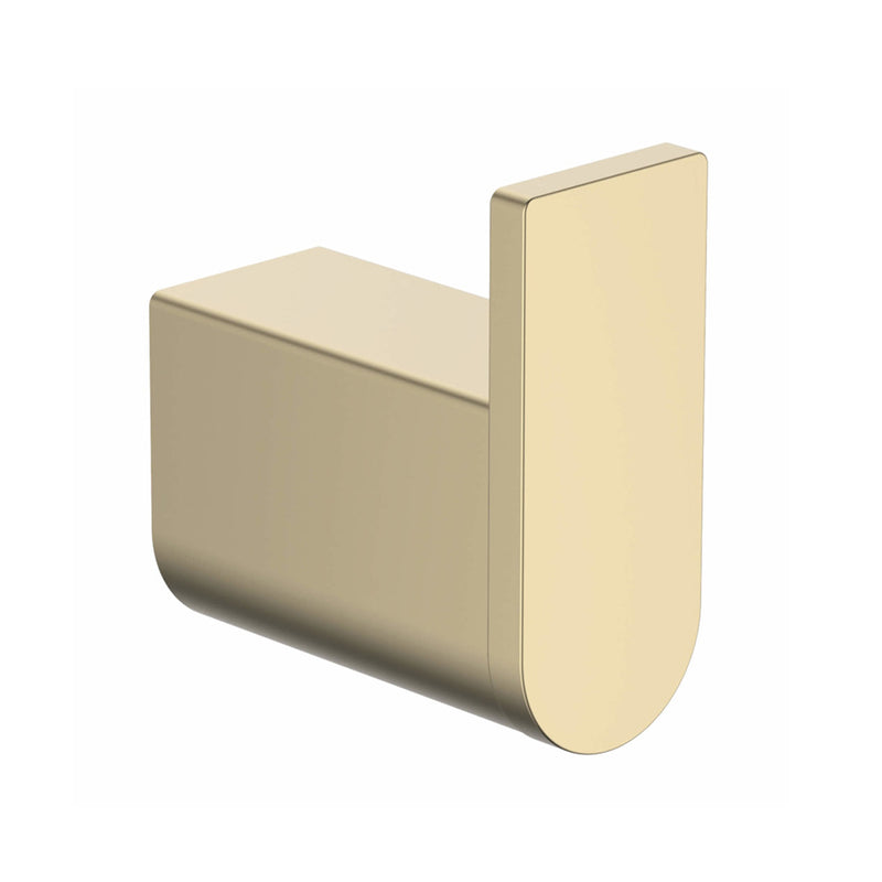 Astoria Single Hook - Wall Mount - 2" Stainless Steel/Satin Brass