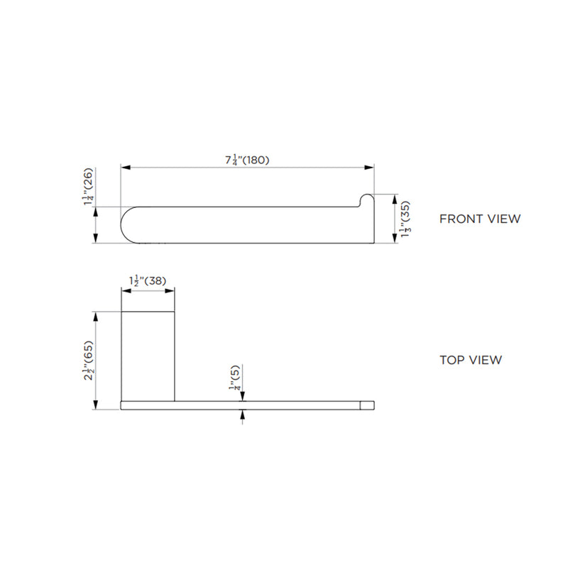 Astoria With Cover Toilet Paper Holder - Wall Mount - 8" Stainless Steel/Matt Black