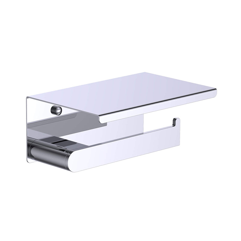 Astoria With Cover Toilet Paper Holder - Wall Mount - 8" Stainless Steel/Polished Chrome