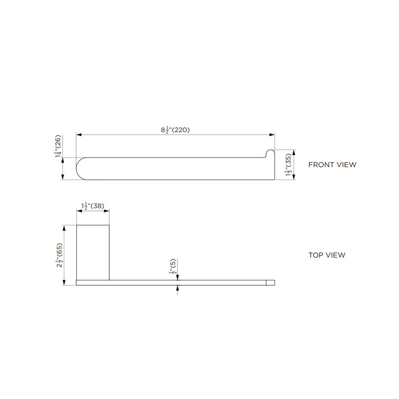 Astoria Towel Ring - Wall Mount - 9" Stainless Steel/Satin Brass