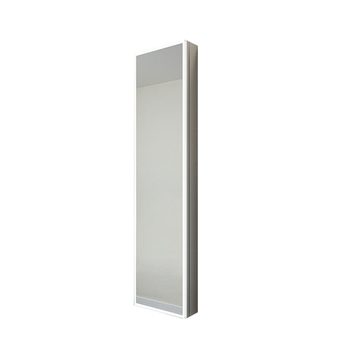 Luna Halo Led Medicine Cabinet - Wall Or Recessed Mount - 15W x 60H" Aluminum/Glass/Aluminum