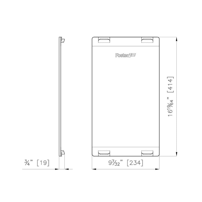 Universal Cutting Board - Free Standing - 10" Crystal/Glass