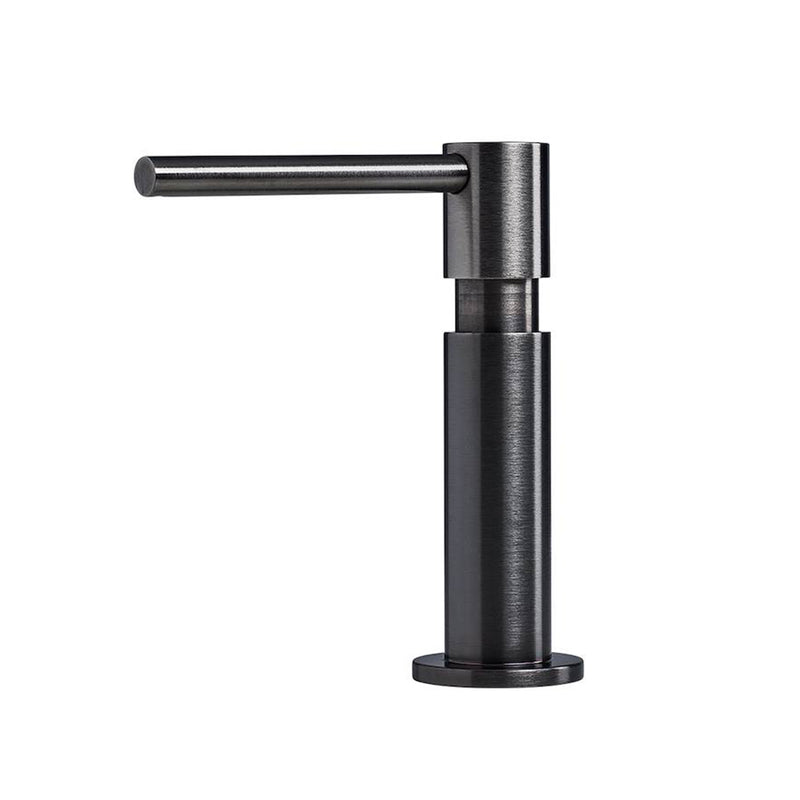 Evo Kitchen Soap Dispenser - Built-In - 2" Brass/Gun Metal