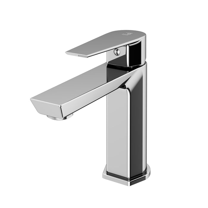 Aroha Bathroom Faucet - Single Hole - 6" Brass/Polished Chrome