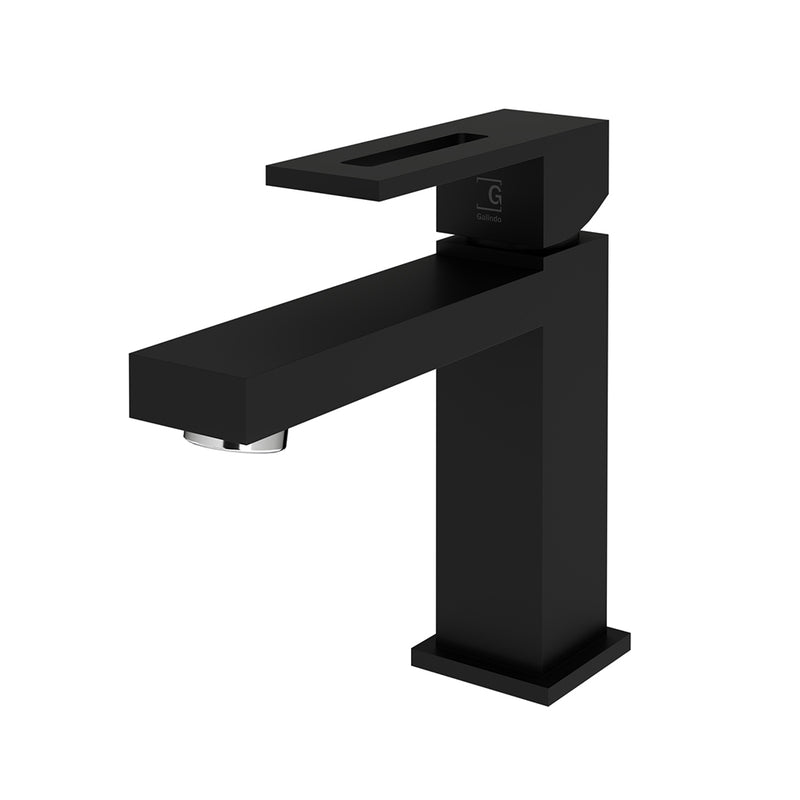 Nitro Bathroom Faucet - Single Hole - 6" Brass/Matt Black