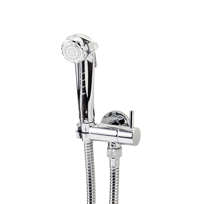 Theo City Bidet Shower - Wall Mount - 4" Brass/Polished Chrome