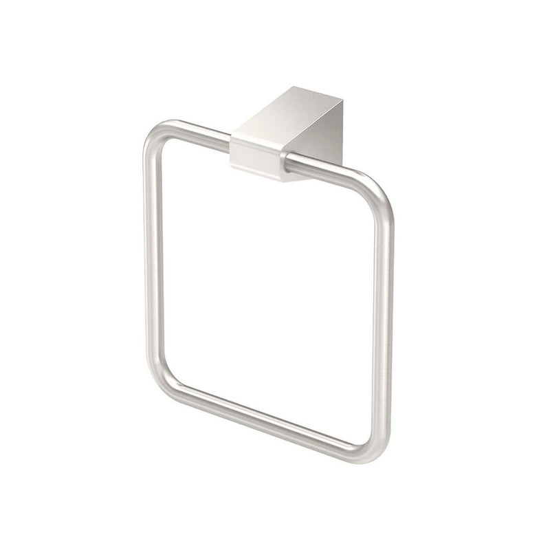 A-Line Bathroom Accessories Set - Wall Mount - 1" Brass/Satin Nickel