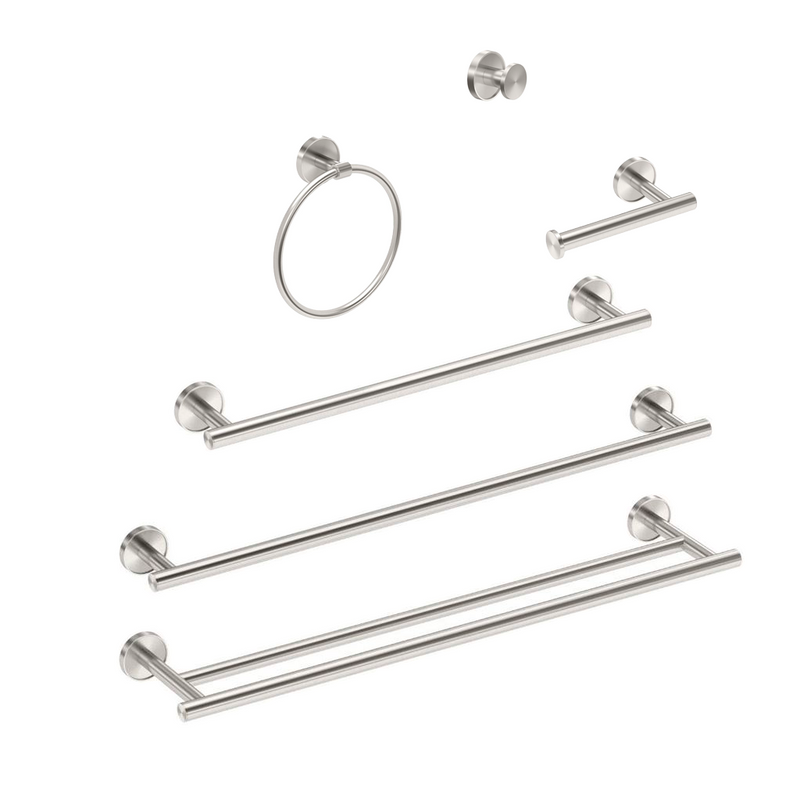 Sky Bathroom Accessories Set - Wall Mount - Brass/Satin Nickel