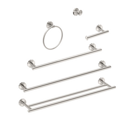 Addstoris Bathroom Accessories Set - Free Standing - Brass/Brushed Nic -  The Bathroom Boutique