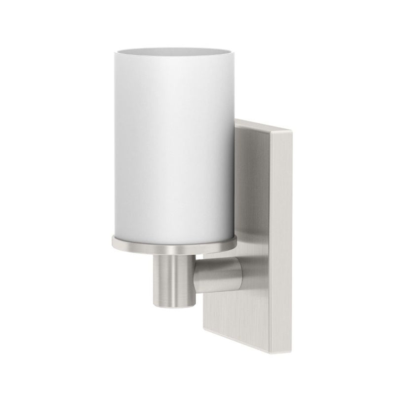 Modern Farmhouse Single Light - Wall Mount - 9" Steel/Satin Nickel