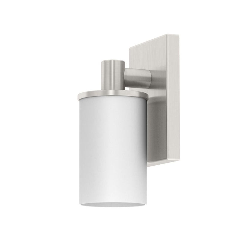 Modern Farmhouse Single Light - Wall Mount - 9" Steel/Satin Nickel