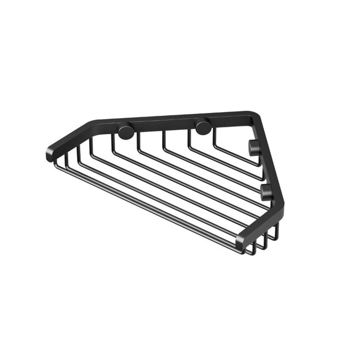 Elevation Corner Shower Basket - Wall Mount - Stainless Steel/Matt Black