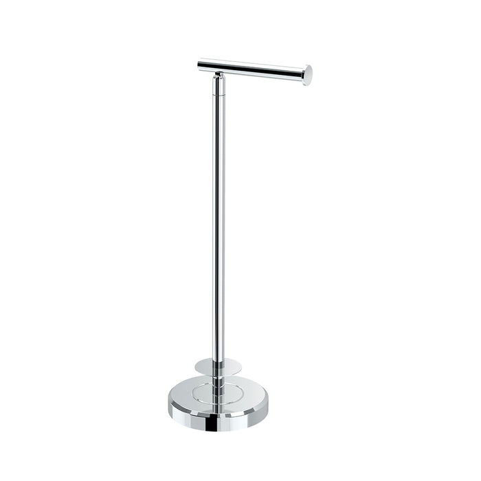 Latitude 2 Toilet Paper Holder with Storage - Free Standing - 23" Steel/Polished Chrome
